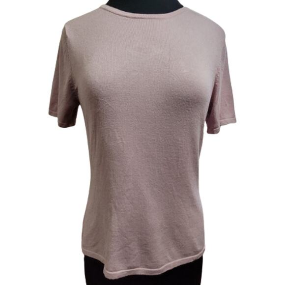 Pink Short Sleeve Sweater Size 10 - Picture 1 of 5